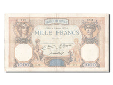 France, 1000 Francs, 1 000 F 1927-1940 ''Cérès et Mercure'', 1929, KM #79a, 1...