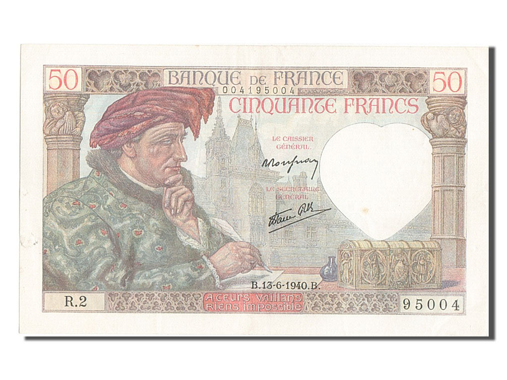 50 Francs type Jacques Coeur
