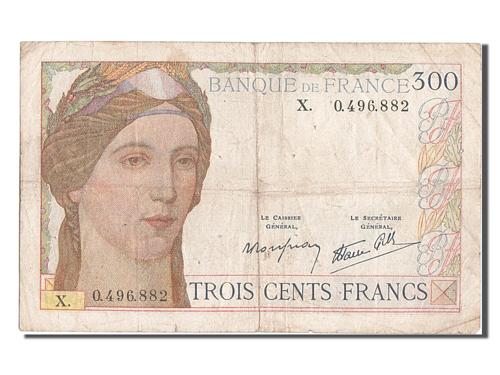 Billet, France, 300 Francs, 300 F 1938-1939, 1939, 1939-02-09, TB+
