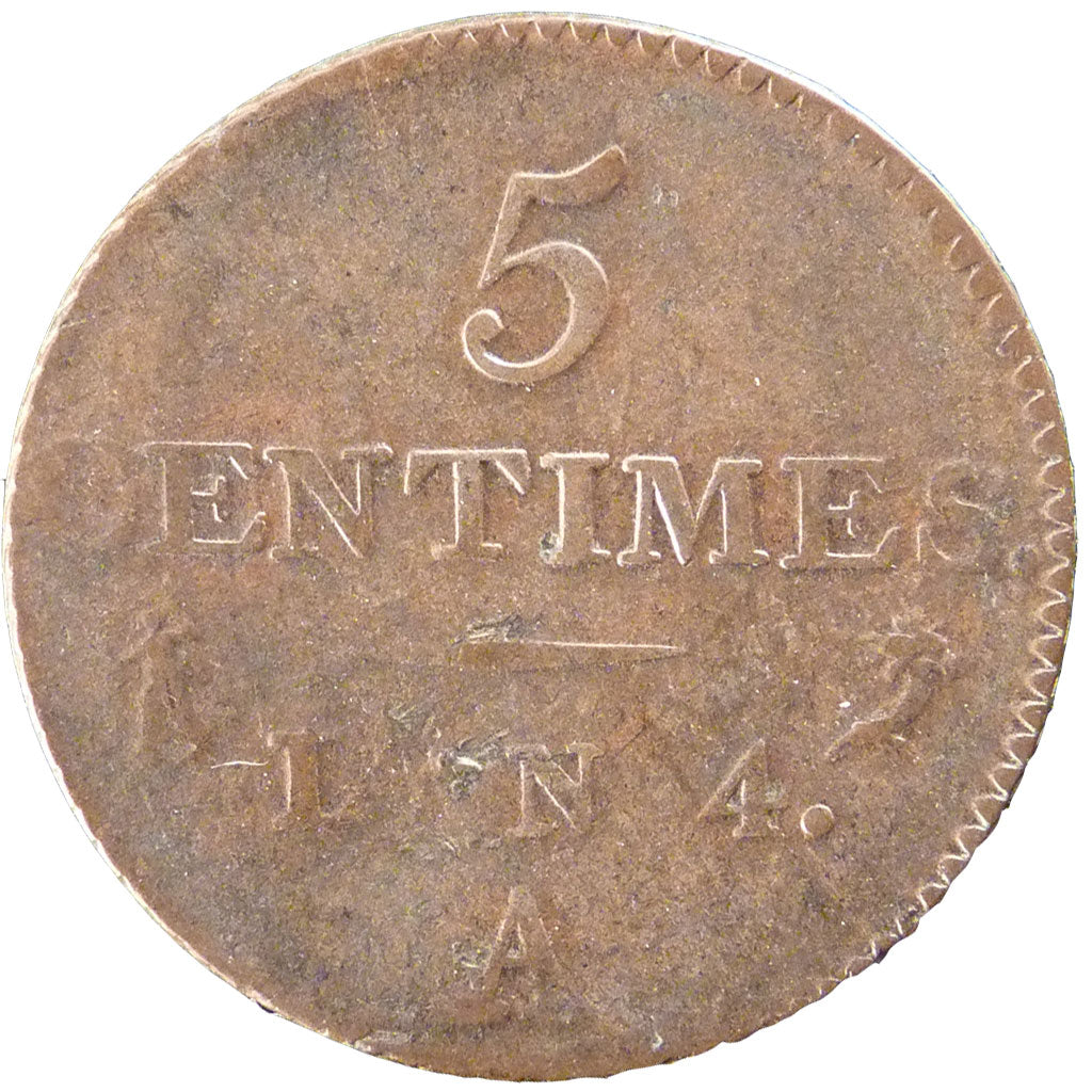 Directoire, 5 Centimes Dupré, Petit Module