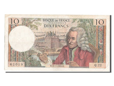 France, 10 Francs, 10 F 1963-1973 ''Voltaire'', 1963, KM #147a, 1963-07-11,...