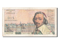 France, 10 Nouveaux Francs, 10 NF 1959-1963 ''Richelieu'', 1959, KM #142a,...