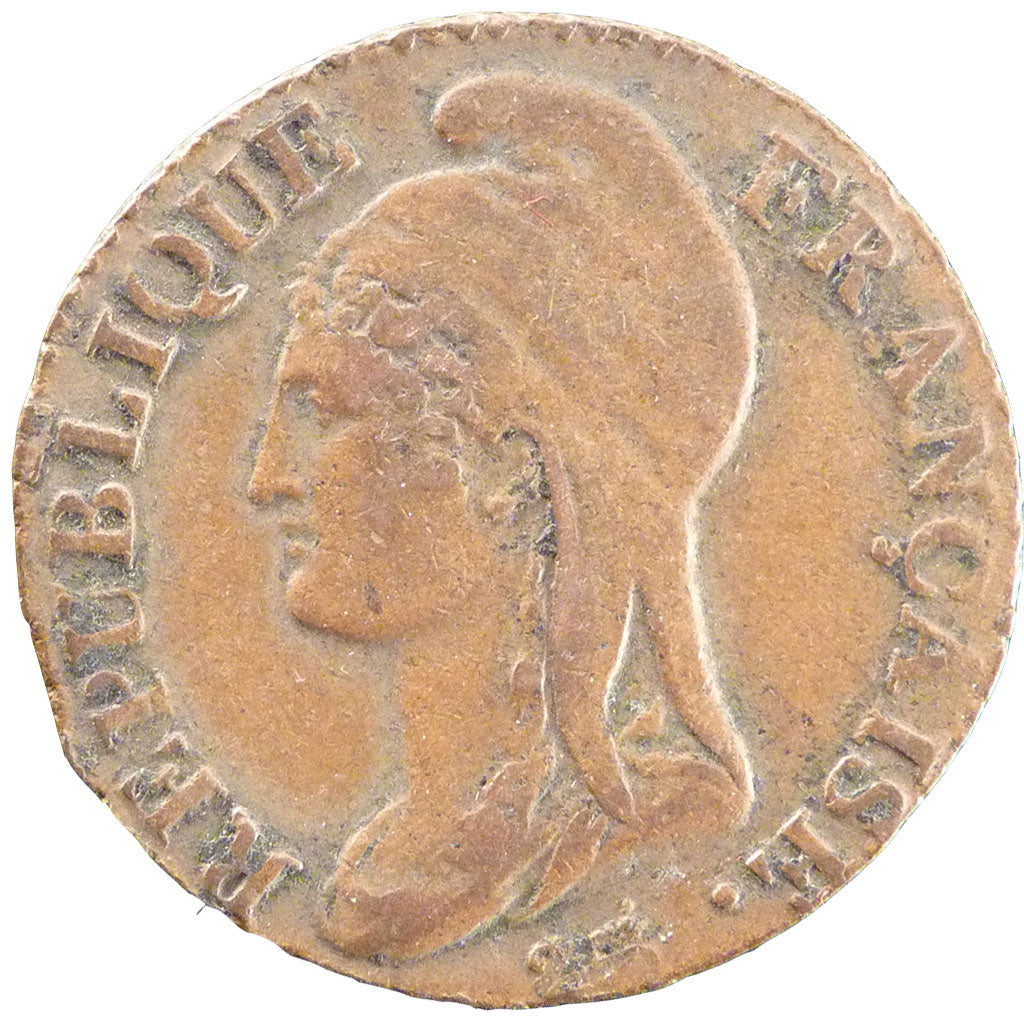 Monnaie, France, Dupré, 5 Centimes, 1796, Paris, TTB, Bronze, Gadoury:124