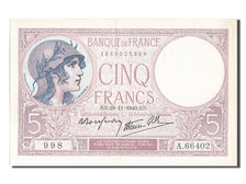 Banconote, Francia, 5 Francs, 5 F 1917-1940 ''Violet'', 1940, 1940-11-28, SPL-
