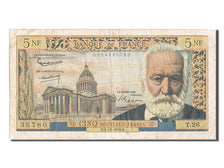 France, 5 Nouveaux Francs, 5 NF 1959-1965 ''Victor Hugo'', 1951, KM #141a,...