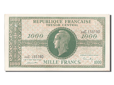 France, 1000 Francs, 1943-1945 Marianne, 1945, KM #107, UNC(60-62), 10E155190,..