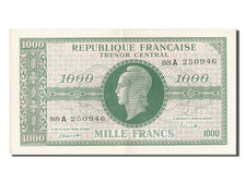 France, 1000 Francs, 1943-1945 Marianne, 1945, KM #107, AU(55-58), 88A250946,...