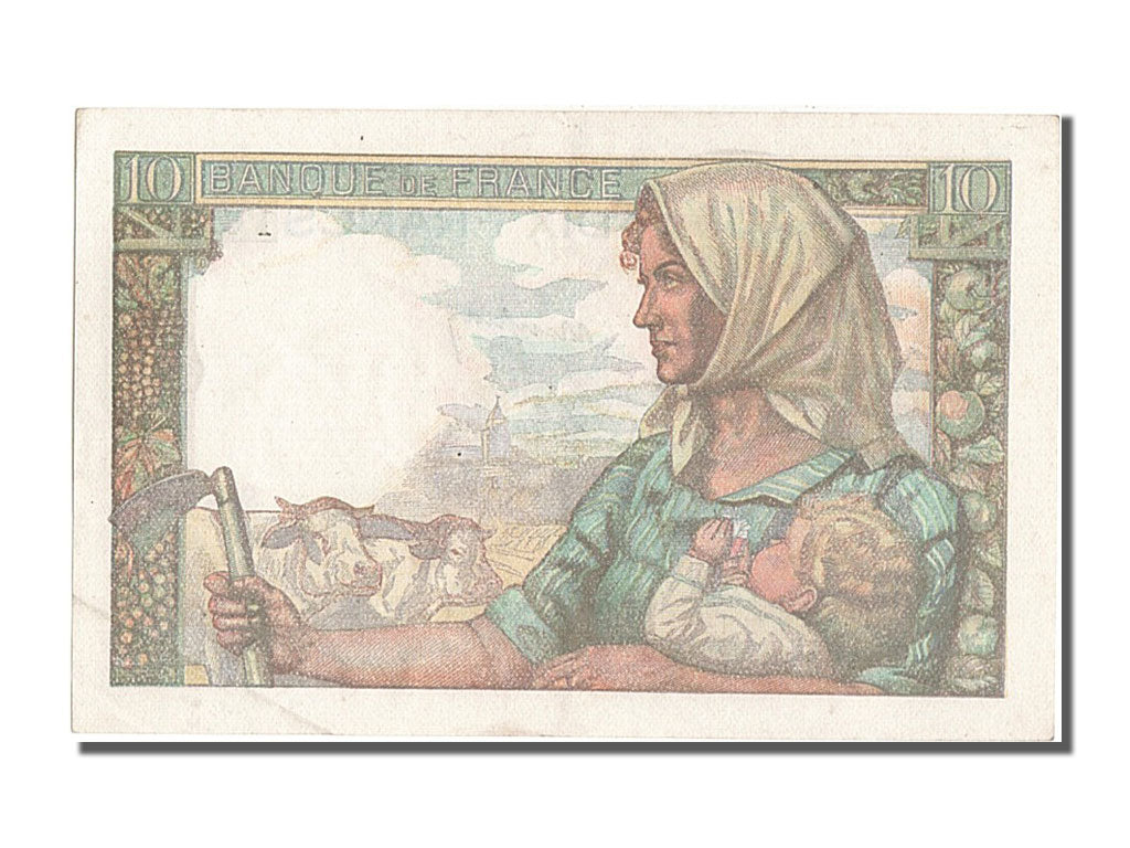 France, 10 Francs, 10 F 1941-1949 ''Mineur'', 1949, KM #99f, 1949-04-07,...