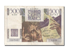 Banknote, France, 500 Francs, 500 F 1945-1953 ''Chateaubriand'', 1952
