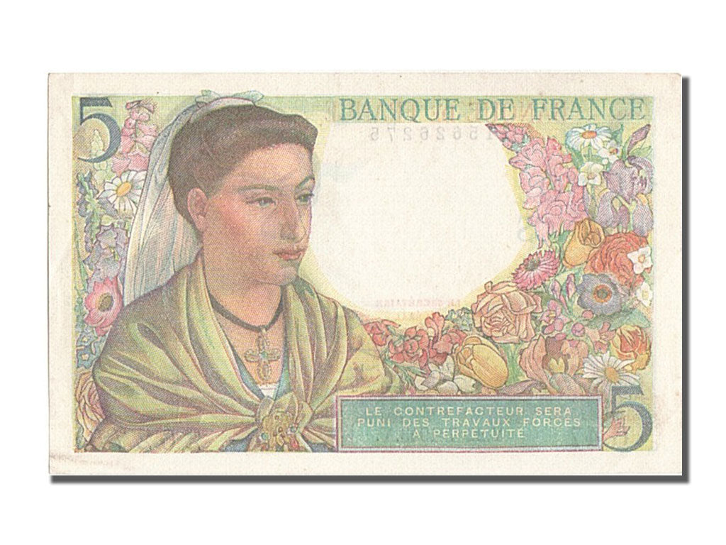Francia, 5 Francs, 5 F 1943-1947 ''Berger'', 1943, KM:98a, 1943-07-22, SPL, F...