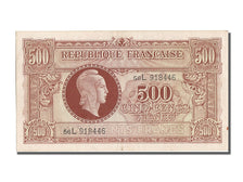 France, 500 Francs, 1943-1945 Marianne, 1945, KM #106, AU(50-53), 56L918446,...