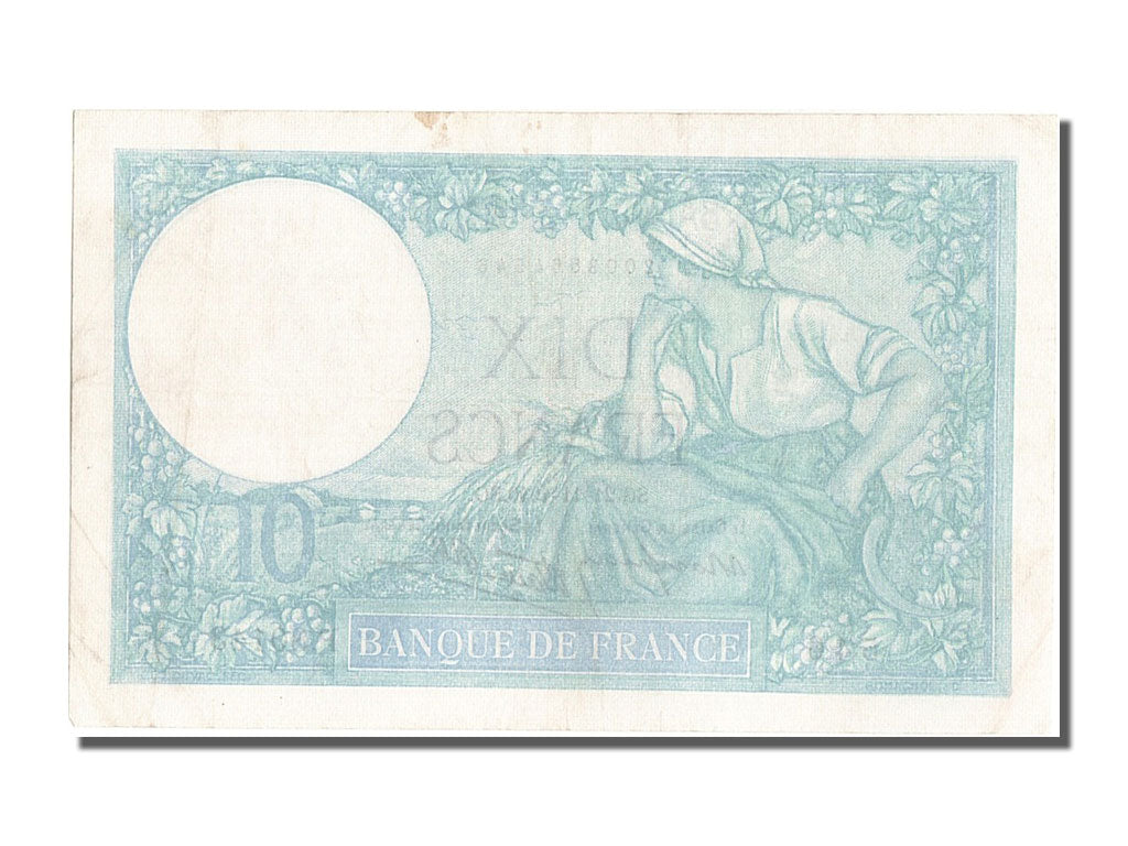 France, 10 Francs, 10 F 1916-1942 ''Minerve'', 1940, KM #84, 1940-11-21,...