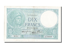 France, 10 Francs, 10 F 1916-1942 ''Minerve'', 1940, KM #84, 1940-11-21,...