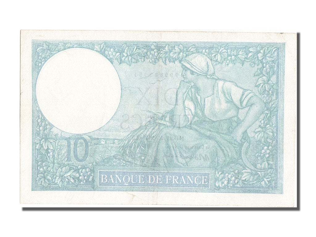 France, 10 Francs, 10 F 1916-1942 ''Minerve'', 1940, KM #84, 1940-11-21,...