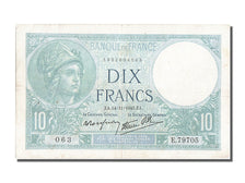 France, 10 Francs, 10 F 1916-1942 ''Minerve'', 1940, KM #84, 1940-11-14,...