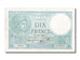 France, 10 Francs, 10 F 1916-1942 ''Minerve'', 1940, KM #84, 1940-11-14,...