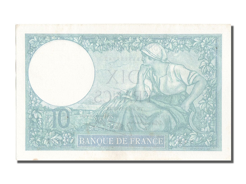 France, 10 Francs, 10 F 1916-1942 ''Minerve'', 1939, KM #84, 1939-10-05,...