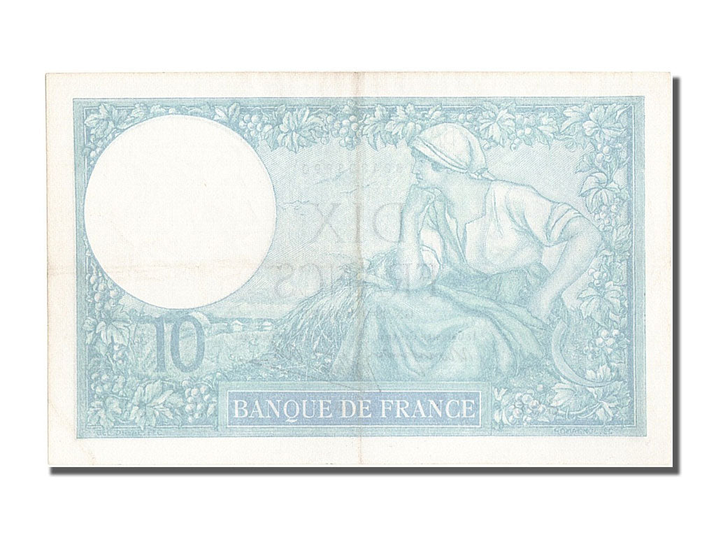 France, 10 Francs, 10 F 1916-1942 ''Minerve'', 1939, KM #84, 1939-09-28,...