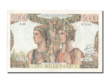 France, 5000 Francs, 5 000 F 1949-1957 ''Terre et Mer'', 1951, KM #131b,...