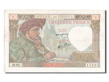 Banknote, France, 50 Francs, 50 F 1940-1942 ''Jacques Coeur'', 1941, 1941-05-15