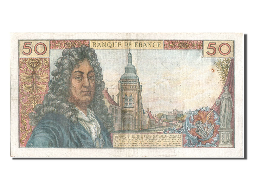 France, 50 Francs, 50 F 1962-1976 ''Racine'', 1969, KM #148c, 1969-03-06,...