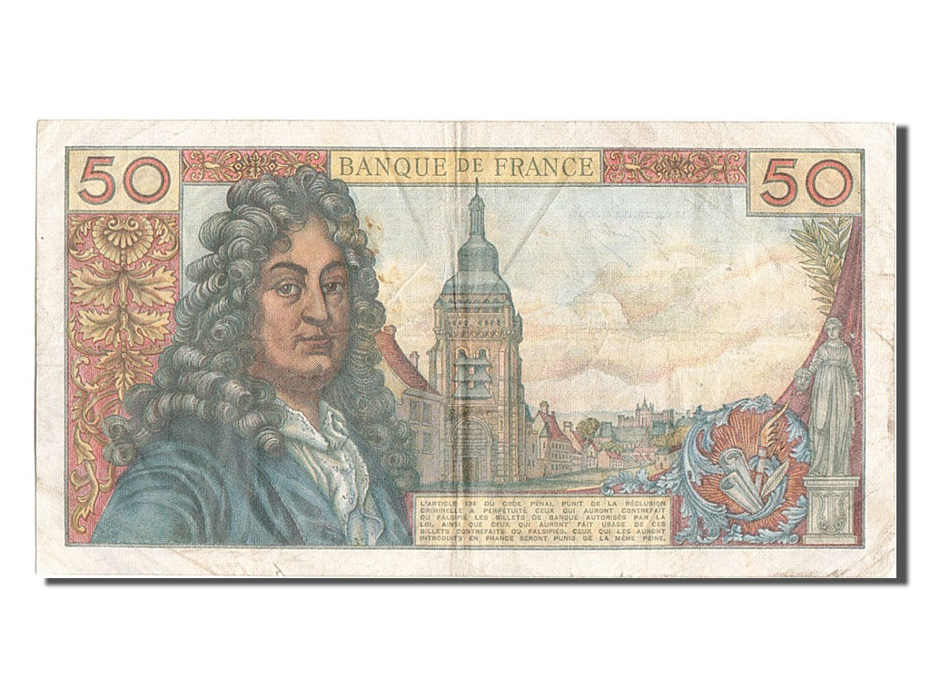 France, 50 Francs, 50 F 1962-1976 ''Racine'', 1971, KM #148d, 1971-06-03,...