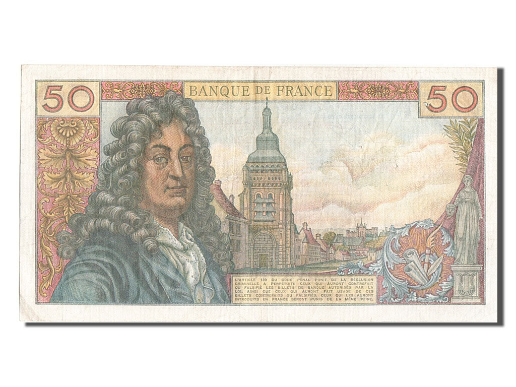 France, 50 Francs, 50 F 1962-1976 ''Racine'', 1972, KM #148d, 1972-03-02,...
