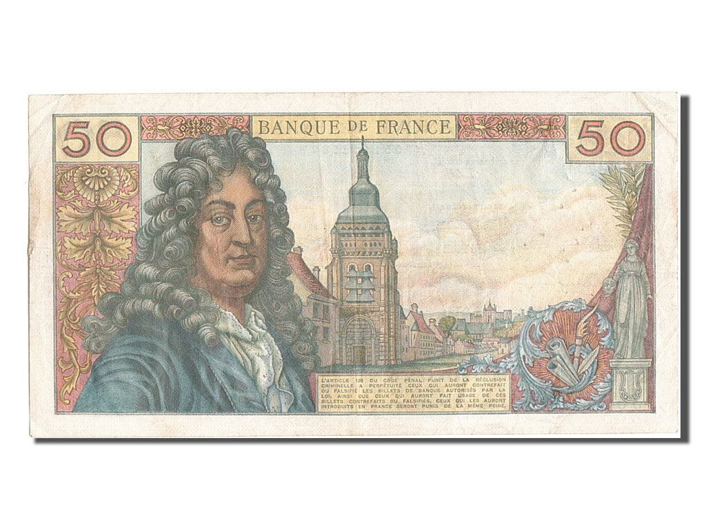 France, 50 Francs, 50 F 1962-1976 ''Racine'', 1973, KM #148d, 1973-01-04,...