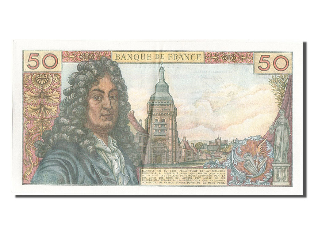 France, 50 Francs, 50 F 1962-1976 ''Racine'', 1973, KM #148d, 1973-10-04,...