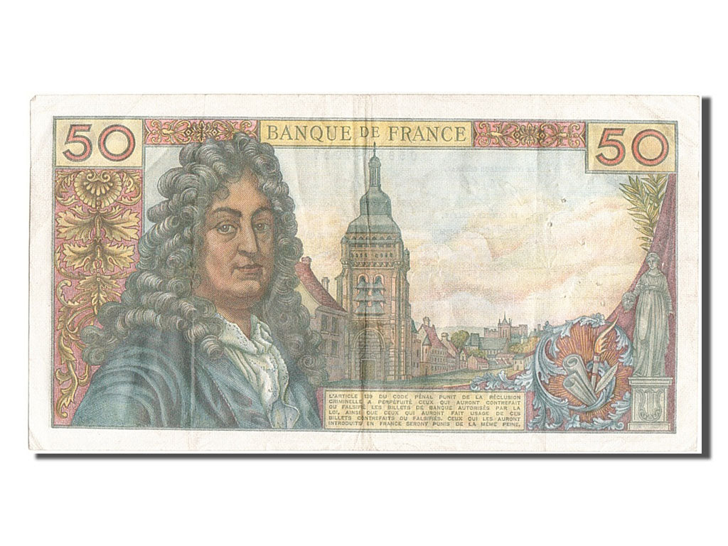 France, 50 Francs, 50 F 1962-1976 ''Racine'', 1973, KM #148d, 1973-11-08,...