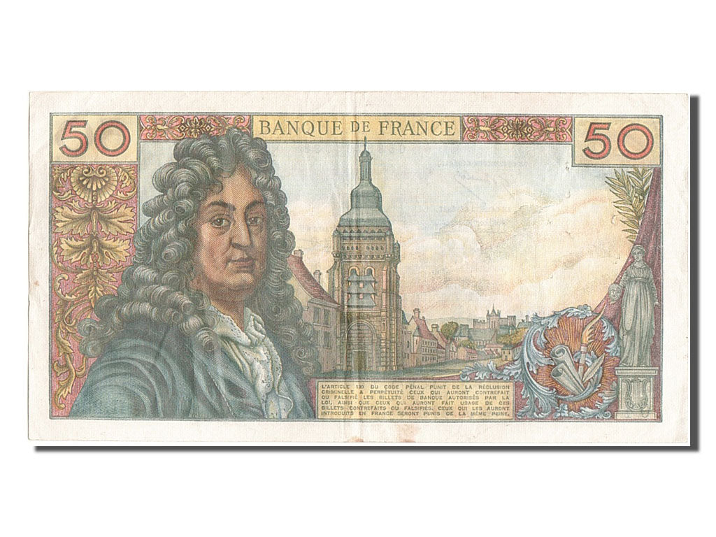 France, 50 Francs, 50 F 1962-1976 ''Racine'', 1973, KM #148d, 1973-11-08,...