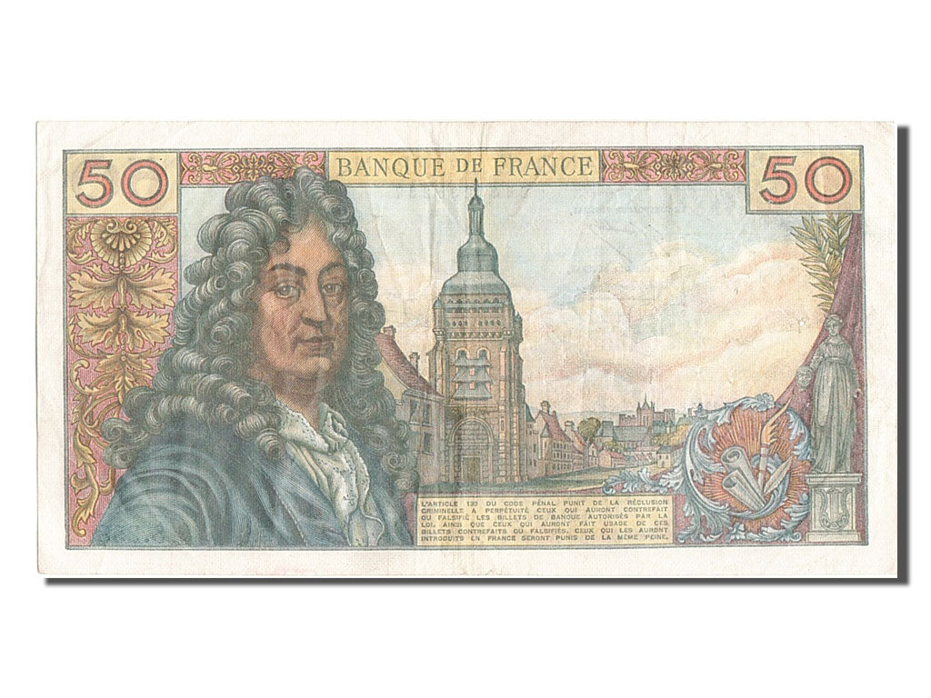France, 50 Francs, 50 F 1962-1976 ''Racine'', 1974, KM #148d, 1974-10-03,...