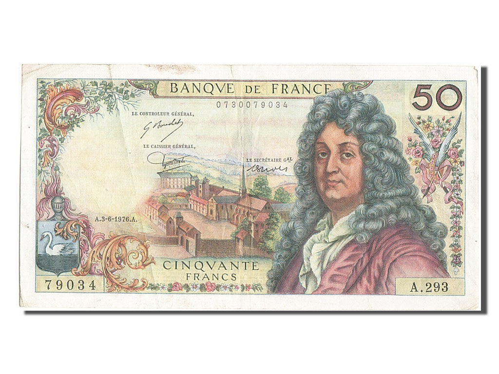 France, 50 Francs, 50 F 1962-1976 ''Racine'', 1976, KM #148f, 1976-06-03,...