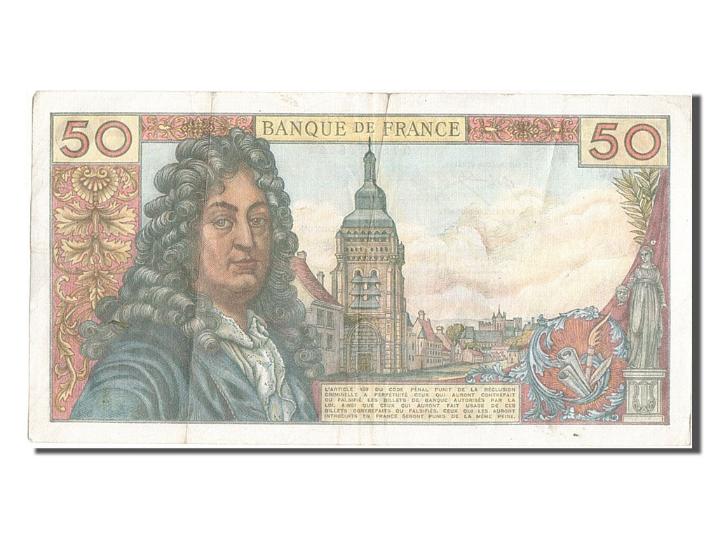France, 50 Francs, 50 F 1962-1976 ''Racine'', 1976, KM #148f, 1976-06-03,...