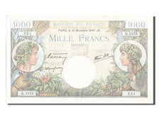 France, 1000 Francs, 1 000 F 1940-1944 ''Commerce et Industrie'', 1940, KM...
