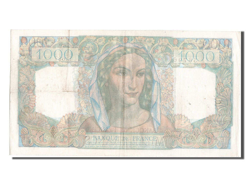 Banknote, France, 1000 Francs, 1 000 F 1945-1950 ''Minerve et Hercule'', 1951