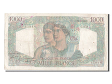 Francia, 1000 Francs, 1 000 F 1945-1950 ''Minerve et Hercule'', 1951, KM:130b...