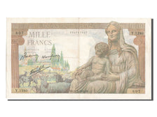 Geldschein, Frankreich, 1000 Francs, 1 000 F 1942-1943 ''Déesse Déméter''