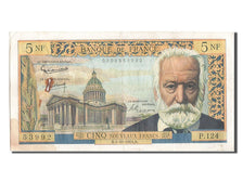 France, 5 Nouveaux Francs, 5 NF 1959-1965 ''Victor Hugo'', 1964, KM #141a,...