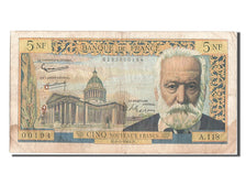 France, 5 Nouveaux Francs, 5 NF 1959-1965 ''Victor Hugo'', 1964, KM #141a,...