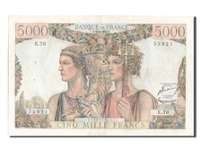 France, 5000 Francs, 5 000 F 1949-1957 ''Terre et Mer'', 1951, KM #131c,...