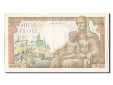 Banknot, Francja, 1000 Francs, Déesse Déméter, 1943, 1943-11-18, AU(50-53)