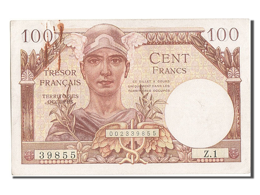 Banknote, France, 100 Francs, 1947 French Treasury, 1947, UNC(63)
