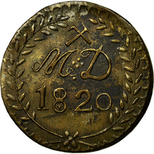 Moneda, Francia, 30 Sous, 1820, MBC, Bronce