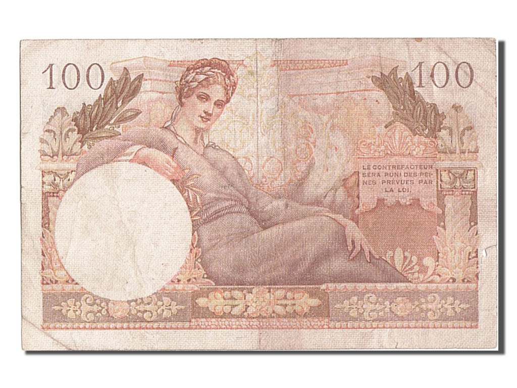 France, 100 Francs, 1947 French Treasury, 1947, KM #M9, VF(30-35), Fayette...