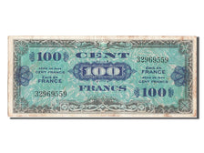 France, 100 Francs, 1944 Flag/France, 1944, KM #105a, EF(40-45), 32969559,...