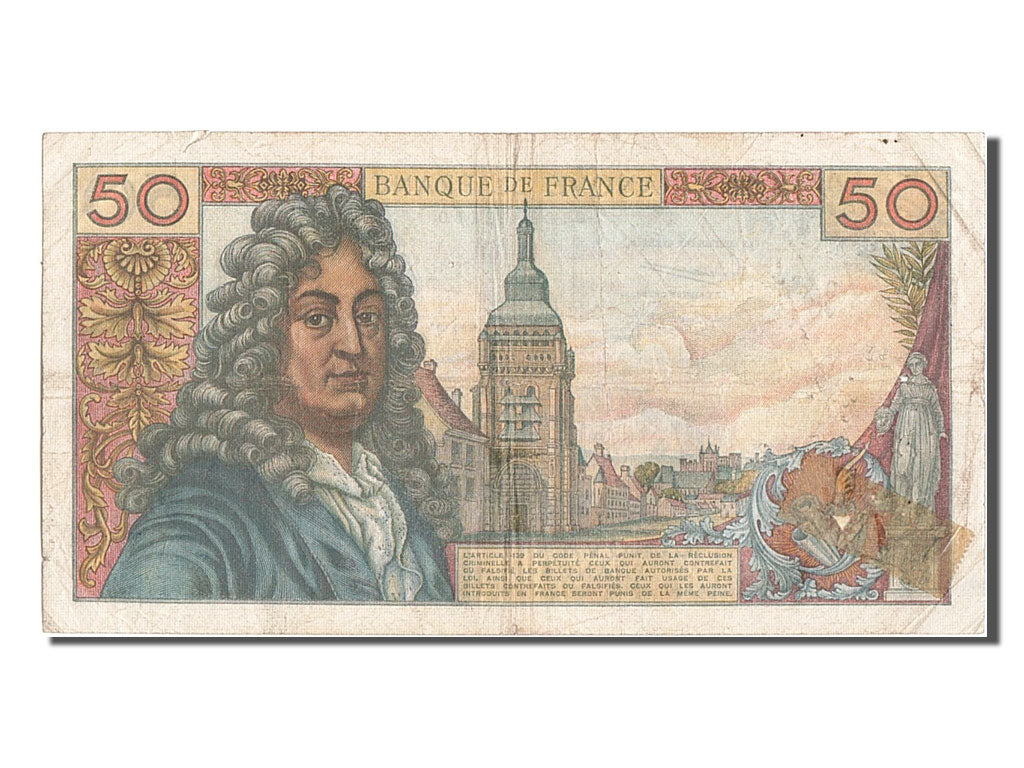France, 50 Francs, 50 F 1962-1976 ''Racine'', 1963, KM #148a, 1963-02-07,...