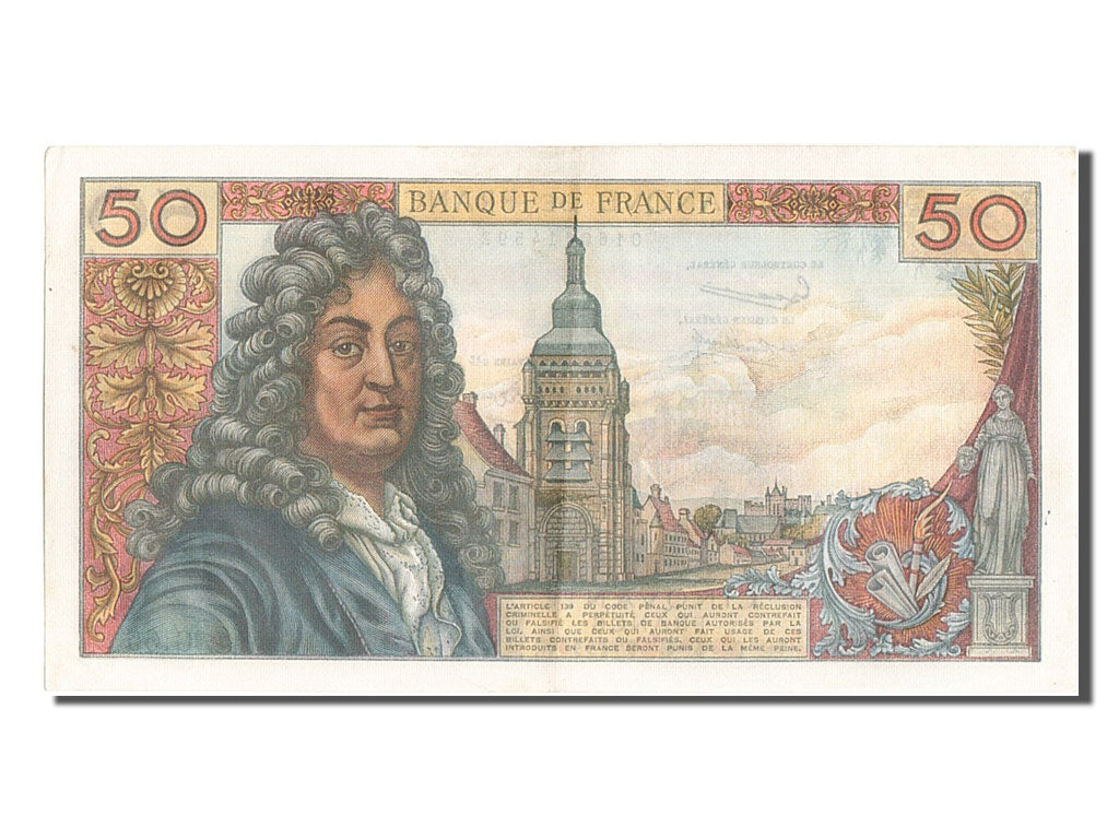 France, 50 Francs, 50 F 1962-1976 ''Racine'', 1963, KM #148a, 1963-07-11,...