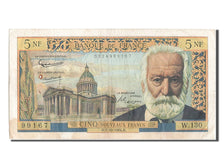 France, 5 Nouveaux Francs, 5 NF 1959-1965 ''Victor Hugo'', 1964, KM #141a,...