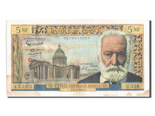 Francia, 5 Nouveaux Francs, 5 NF 1959-1965 ''Victor Hugo'', 1965, KM:141a, 19...